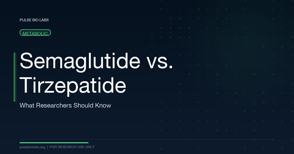 Semaglutide vs. Tirzepatide: What Researchers Should Know